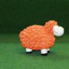 Mini lam wol oranje