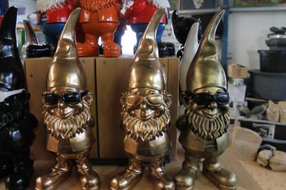 Tuinkabouter goud met gouden zonnebril - Afbeelding 5