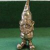 Tuinkabouter goud met gouden zonnebril