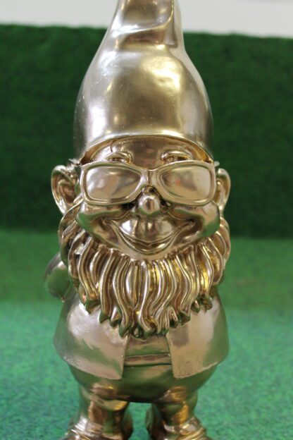 Tuinkabouter goud met gouden zonnebril - Afbeelding 2