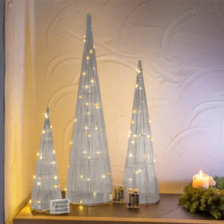 Zilver Piramide Set 3 kegels