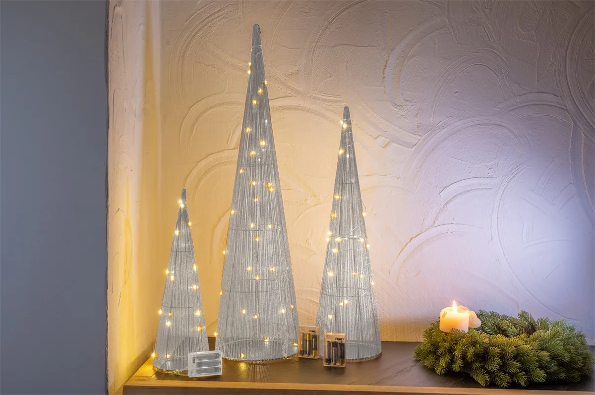 Zilver Piramide Set 3 kegels