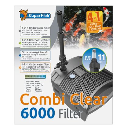 SuperFish Combi Clear 6000 Filter UVC Pomp