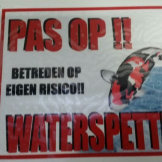 Bordje Pas op Waterspetters 2