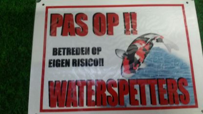 Bordje Pas op Waterspetters 2