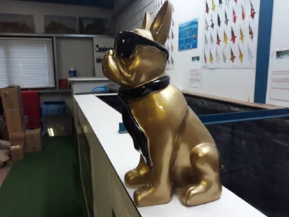 Bulldog goud zwarte zonnebril