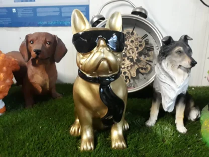 Bulldog goud zwarte zonnebril