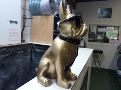 Bulldog goud zwarte zonnebril