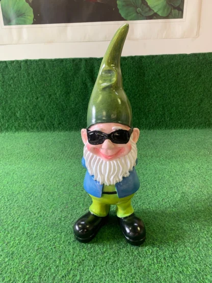 Tuinkabouter met zonnebril Groen en Blauw