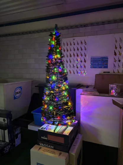 Kunstkerstboom multicolor 150cm 1 minuut