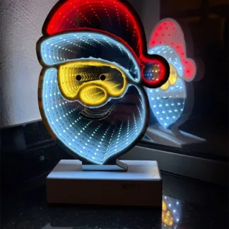 kerstman 3D Infinity effect usb timer batterij