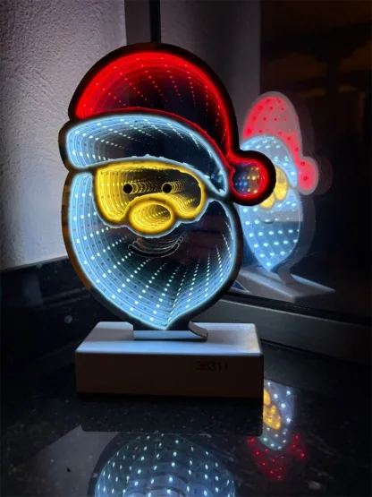 kerstman 3D Infinity effect usb timer batterij
