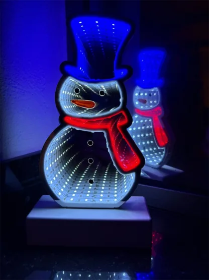 Sneeuwpop 3D Infinity effect usb timer batterij