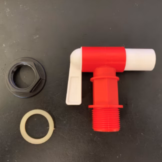 Aftapkraan met contramoer