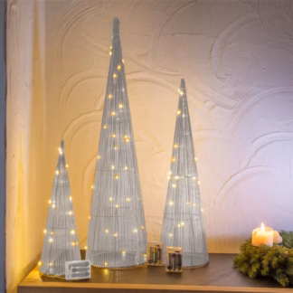 Zilver Piramide Set 3 kegels