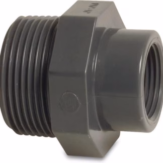 Sok/draadnippel 1 1/2" x 1