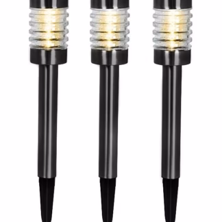 Solarlamp RVS Glas Antraciet 3 stuks