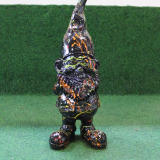 Tuinkabouter zwart met spetters