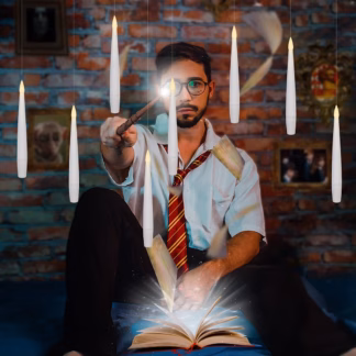 Zwevende kaarsen 10 stuks