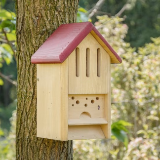 Nestkast voor bijen en vlinders
